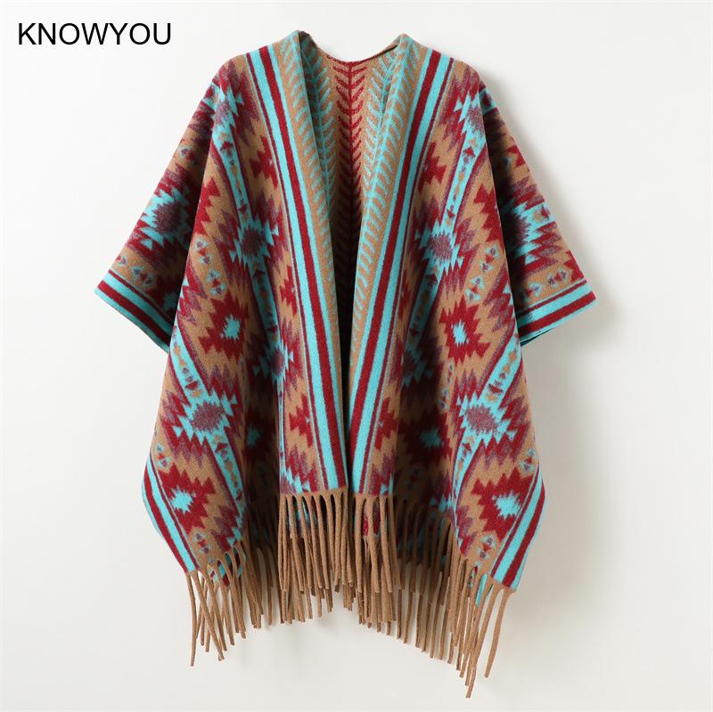 Cashmere Scarf Wrap - Damskie Męskie Otulacze Ciepły Szalik Drukowany
