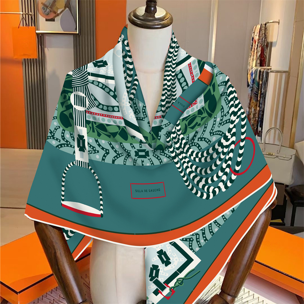Cashmere Scarf Wrap - Jedwabny szalik kaszmirowy damski ręczny ręcznie