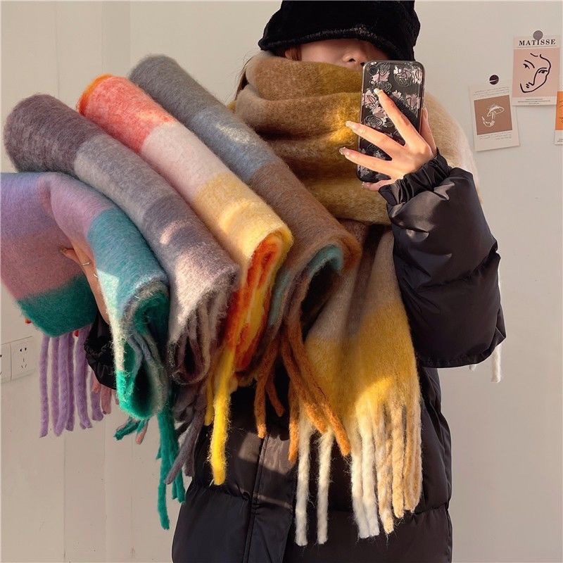 Cashmere Scarf Wrap - 2025 nowy zimowy gruby ciepły szalik
