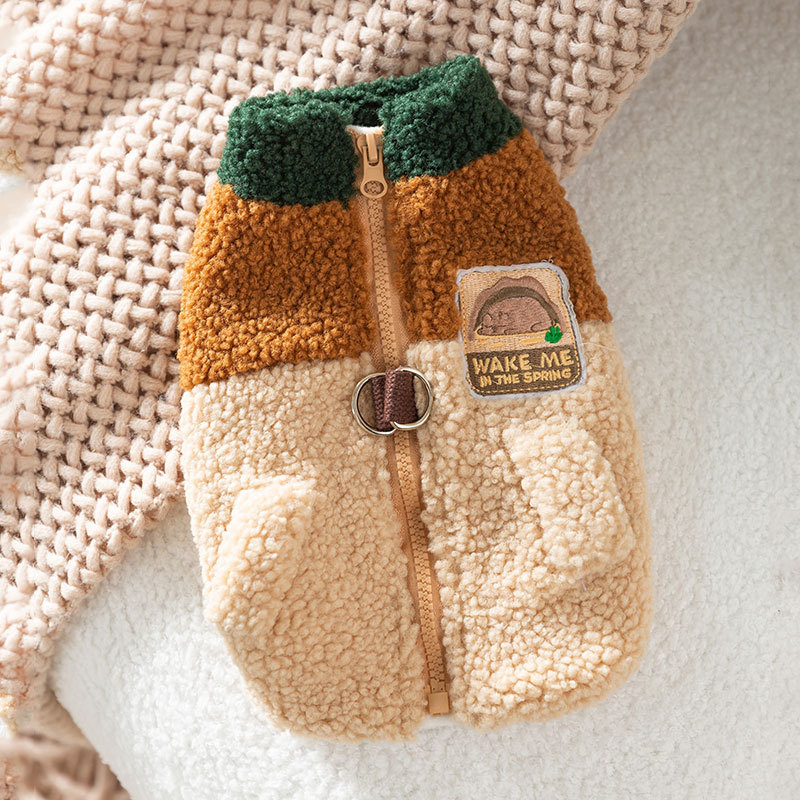 Winter Clothing For Dogs - Brązowy kurtka dla zwierząt jesienny i