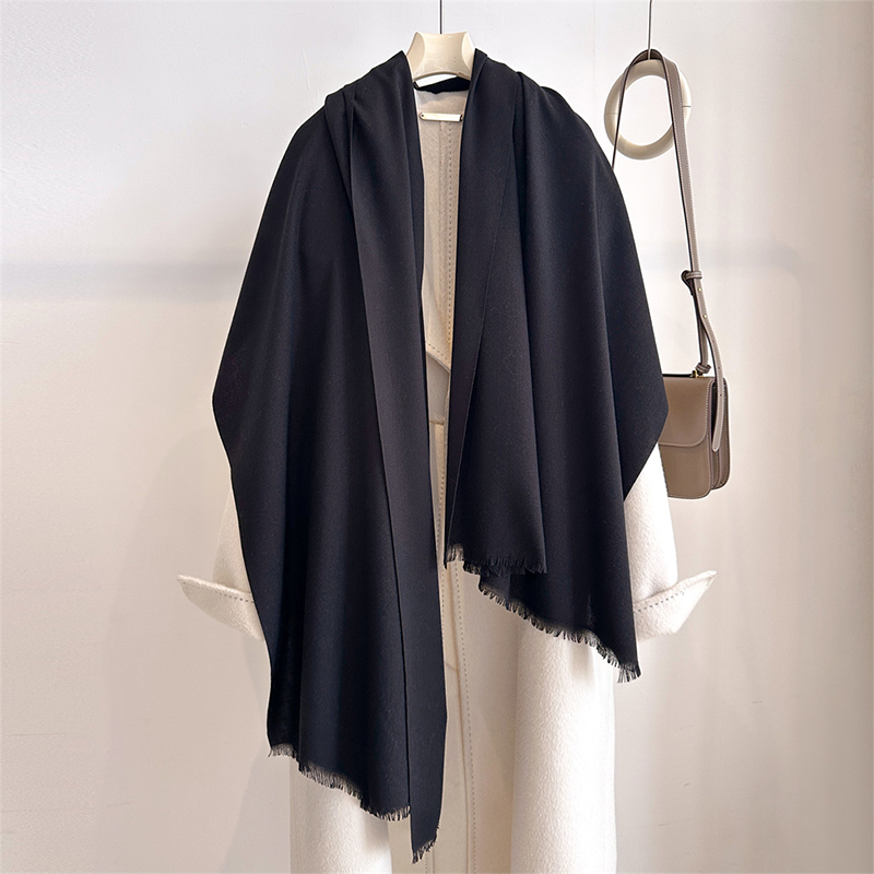 Cashmere Scarf Wrap - Luksusowy zimowy kaszmirowy szal damski, jednolity