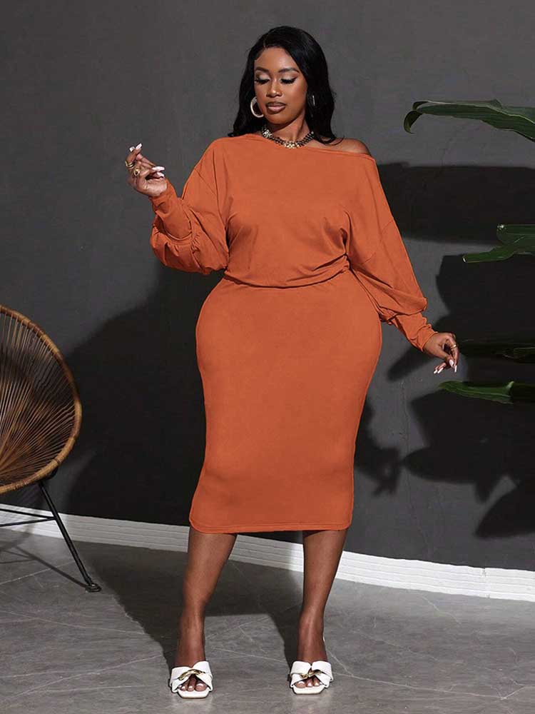 Sukienki jesienne i zimowe Plu – Winter Clothing For Plus Size Women recenzja i cena