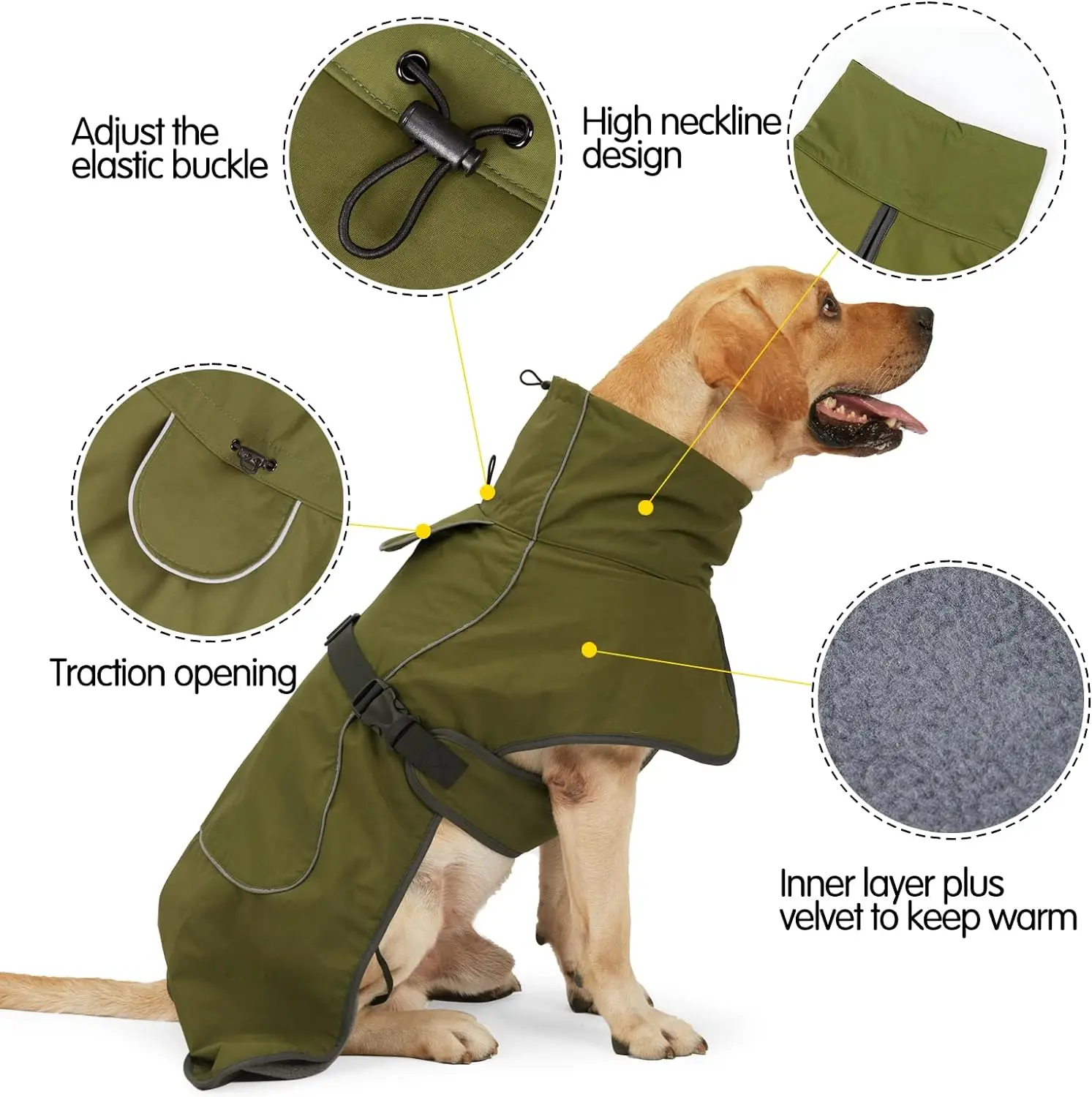 Zimowe ubrania dla psów wiatro – Winter Clothing For Dogs recenzja i cena