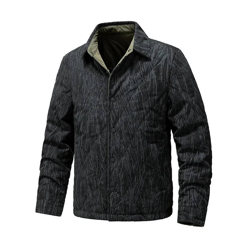Męska kurtka retro w dużym roz – Winter Clothing Taiwan recenzja i cena