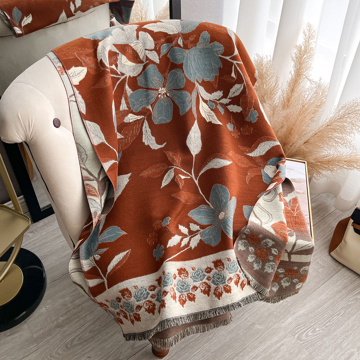 Damskie Grube Luksusowe Zimowe – Cashmere Scarf Wrap recenzja i cena
