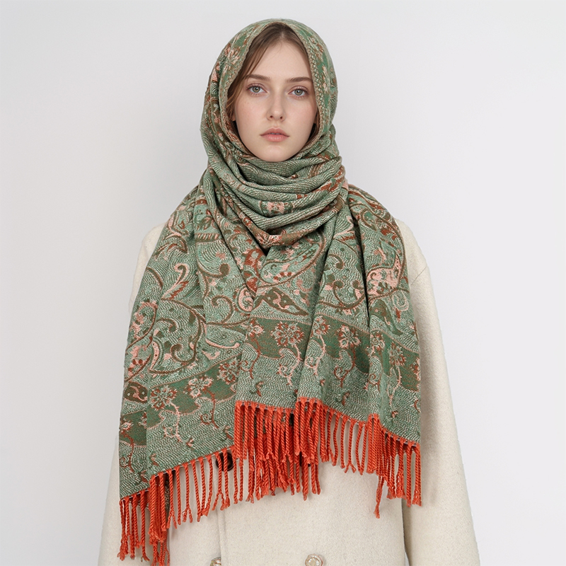 2024 moda w stylu etnicznym ko – Cashmere Scarf Wrap recenzja i cena