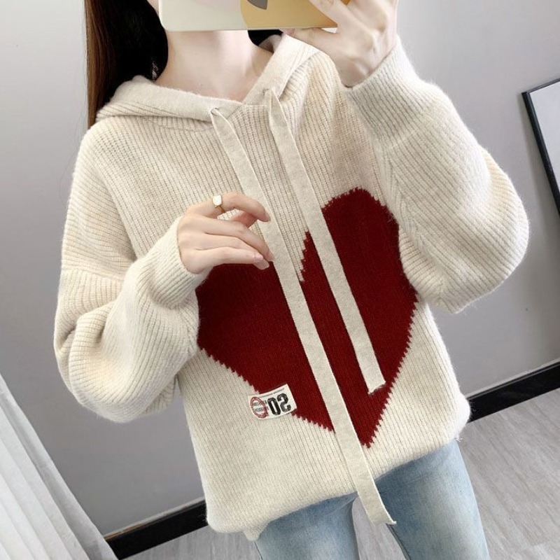 Beżowe damskie bluzy z kapture – Winter Clothing Drawing recenzja i cena