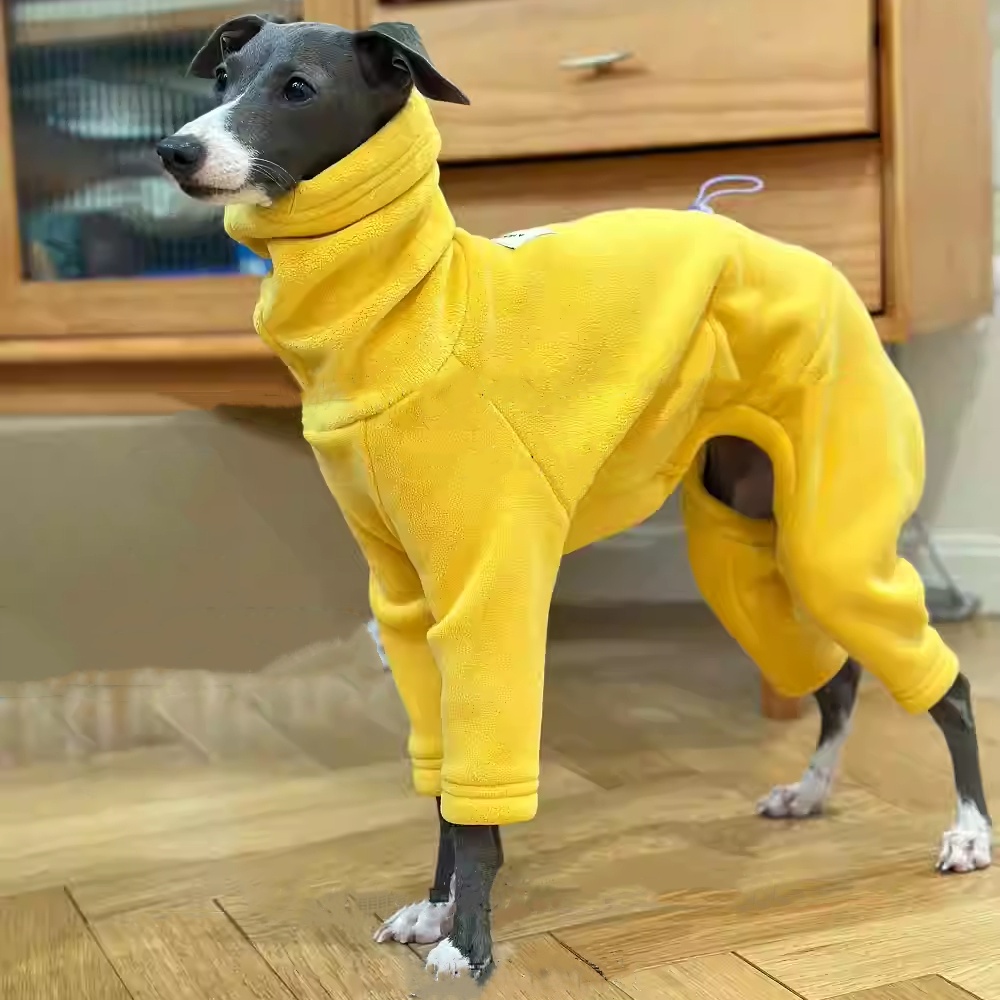 Ciepły żółty sweter z polaru d – Winter Clothing For Dogs recenzja i cena