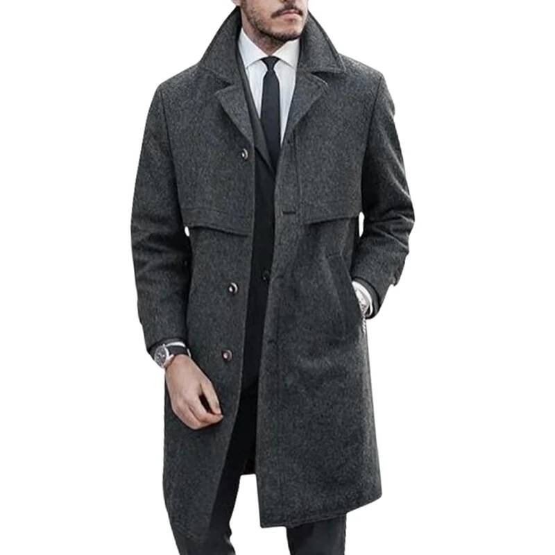Męski płaszcz z klapami, do bi – Winter Clothing Taiwan recenzja i cena
