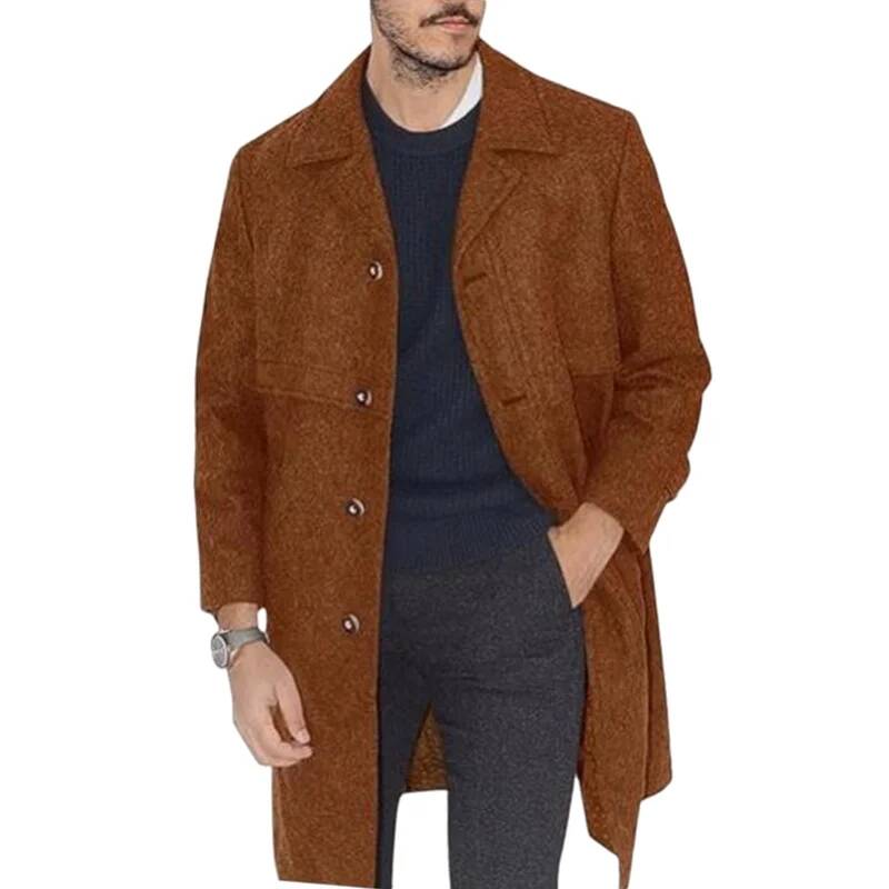 Męski płaszcz z klapami, do bi – Winter Clothing Taiwan recenzja i cena
